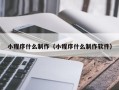 启东小程序什么制作（小程序什么制作软件）